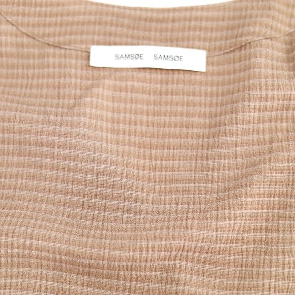 Samsoe Samsoe Women Brown Viscose Valerie Button Front Casual Dress Size M - Picture 9 of 10